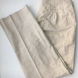Brooks Brothers Tan Striped Cotton Pants